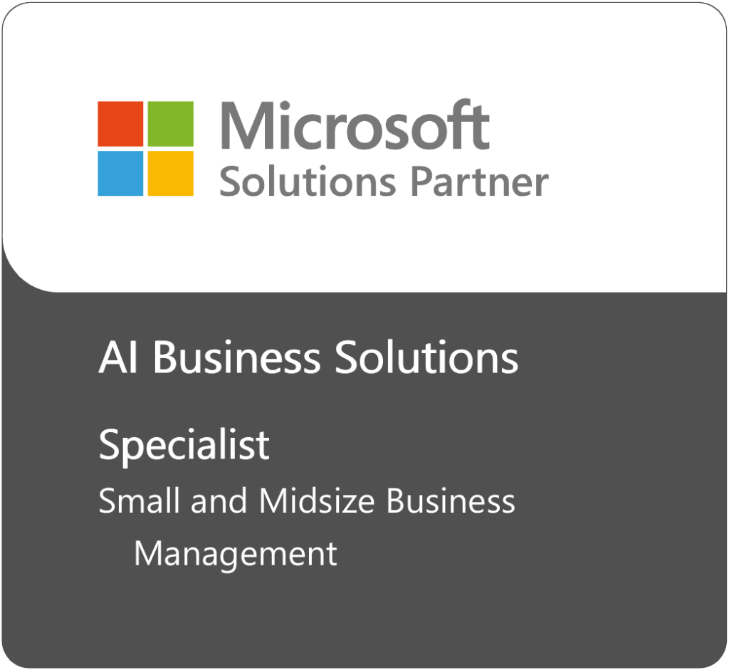 Microsoft AI Business-Solutions-Specialist Small and Midsize Business Management Logo 26-27