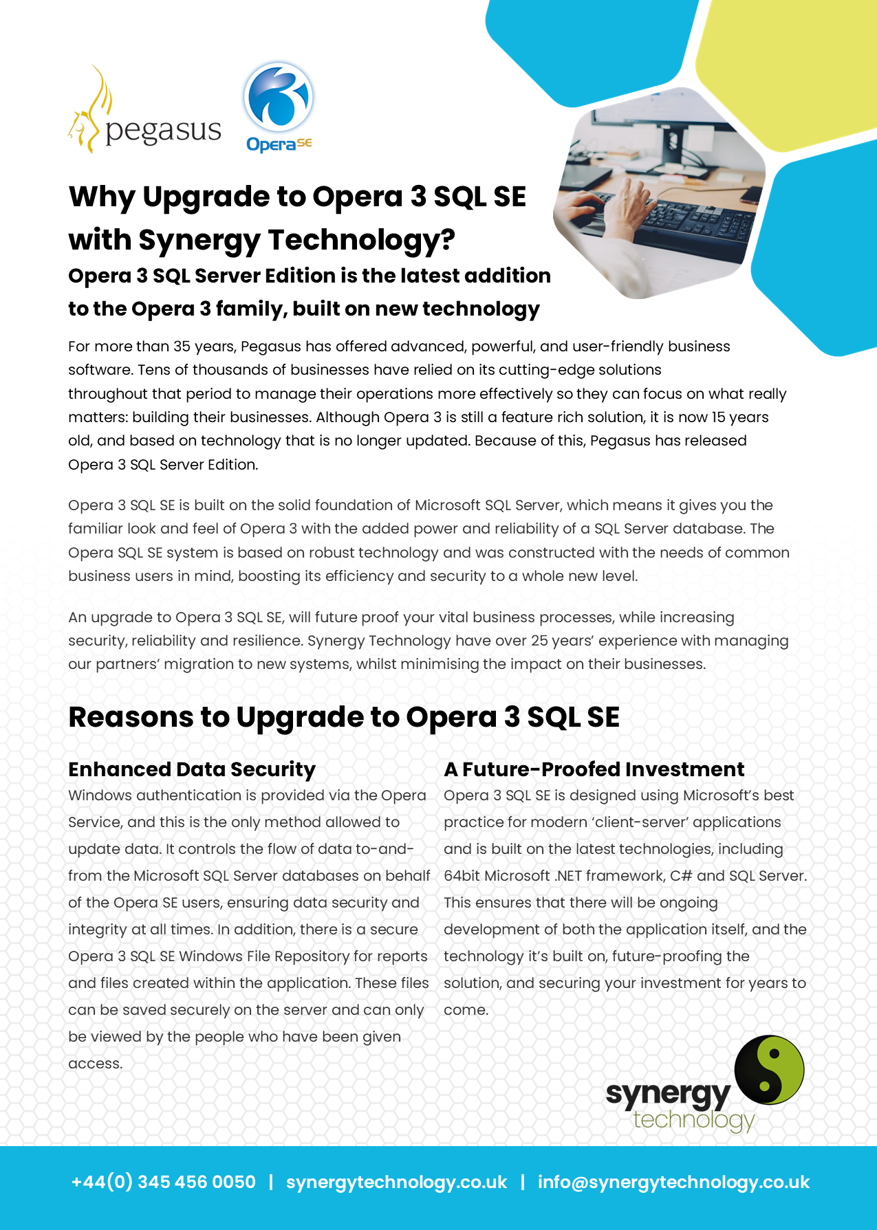 Why Upgrade to Opera SQL SE?