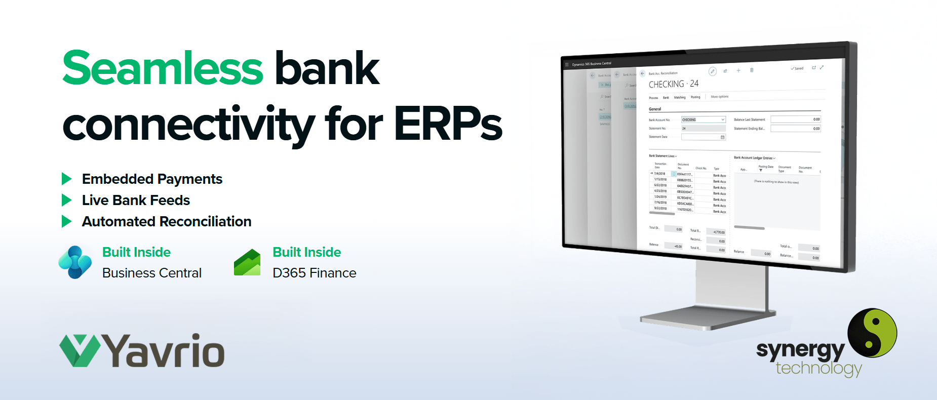 Yavrio seamless bank connectivity banner 2026