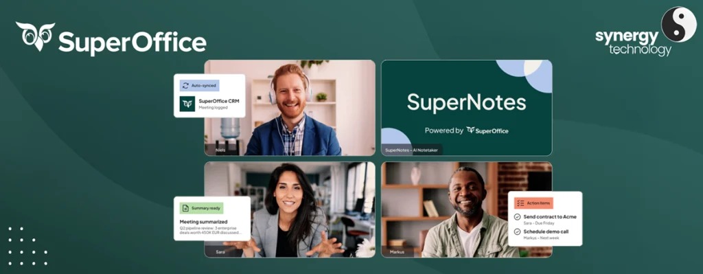 SuperOffice SuperNotes header